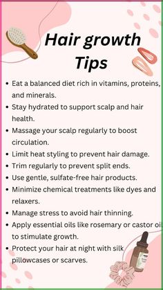 hair growth tips .curly hair .beauty tips .glow up tips . Glow Up Hair Tips, Curly Hair Growth Tips How To Grow, Hair Care Routine For Hair Growth, Tips For Hair Growth Fast, How To Grow Out Your Hair, How To Have Healthy Hair, Hair Glow Up Tips, Hair Growth Tips For Black Women, Glow Up Hair