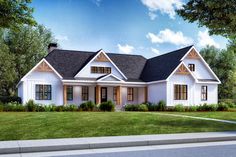 this is a computer rendering of these country house plans for the future homeownership