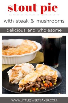 This savoury pie is filled with tender chunks of steak and vegetables soaked in a rich stout gravy. The hearty beef stew is simmered on the stovetop, then baked between two layers of flaky pie crust until golden. The perfect easy dinner option that your whole family will love! Easy Dinner Options, Healthy Meats