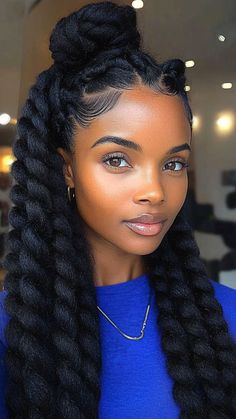 Make a bold statement with Jumbo Crochet Twists, offering a striking and voluminous look that's perfect for any occasion. These large twists not only stand out but also protect your natural hair in style. Click the pin to discover more and follow us for the latest hair inspiration! #JumboTwists #CrochetHairstyles #BoldLooks #ProtectiveStyles #HairInspo Large Twists, Jumbo Senegalese Twists, Crochet Twists, Jumbo Crochet, Crochet Curls, Senegalese Twist Braids, Tight Braids, Crochet Hairstyles