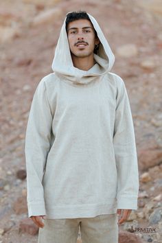 ❂ thick and strong pullover with hoodie in its natural color made from hemp and organic cotton Blend ❂ ⫸⫸ SIZE ⫸⫸ Please check the Size Chart in the last picture ⫸⫸ MATERIALS ⫸⫸ Hemp, Organic Cotton We focus on natural materials and aim to support traditional crafts and ancient skills ~ striving to go deeper to the source of all materials Our vision is to be able to connect with each being involved in the making from the very source, Being able to Source the most ethical, fair trade, Eco and con Mens Hoodies, Cotton Pullover, Traditional Crafts, The Source, Natural Color, Fair Trade, Hoodies Men, Organic Cotton, Cotton Blend