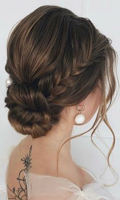 Bridesmaid Hair Makeup, Updo Hairstyle, Updos For Medium Length Hair, Wedding Hair Inspiration, Updo Hairstyles, Braided Hairstyles Updo, Braided Updo