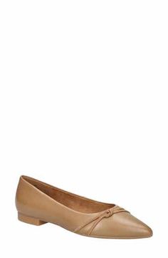 Bueno Bianca Slingback Pointed Toe Flat (Women) | Nordstrom Elegant Shoes Flat, Elegant Shoes, Pointed Toe Flats, Leather Flats, Fashion Flats, Womens Flats, Ankle Strap, Shoes Flats, Nordstrom