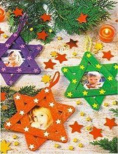 the facebook page is decorated with colorful stars and candles for holiday decorations, including an ornament