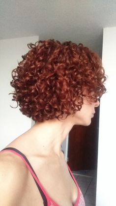 Dyed Curly Hair, Dyed Red Hair, Cute Curly Hairstyles, Dyed Natural Hair