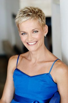 Image result for jessica rowe #Shorthairstyles  #Image #jessica #result #rowe #shorthairstyles Blond Pixie, Jessica Rowe, Spikey Hair, Short Blonde Pixie, Really Short Hair