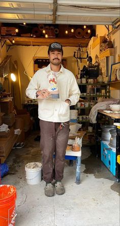 Woodshop Outfits, Workwear Street Style Men, Trader Joe’s Work Outfit, Brown Utility Pants Outfit, Men Workwear Outfit, Mens Americana Style, Rugged Outfit Men, Dickies Work Shirt Outfit, Workwear Mens Fashion