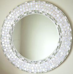 a mirror that is sitting on the wall