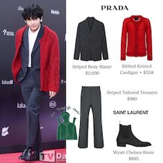 Taehyung Celine, Celine Jacket, 2019 Red Carpet, Ji Chang Wook Photoshoot, Mma 2019, Boxy Blazer