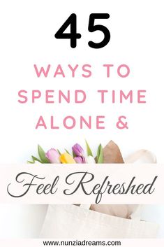 Pin -- 45 Ways to Spend Time Alone & Feel Refreshed  According to LifeHack.org, there are so many benefits to spending time alone. Just to name a couple, alone time helps with self reflection and productivity.  If you’re in need of some me time, here are 45 fun solo activities that’ll help you feel refreshed! How To Spend Time Alone, Ways To Spend Time Alone, Spending Time Alone, Spend Time Alone, Dates Ideas, Solo Activities, Things To Do Alone, Time Alone, Personal Growth Plan