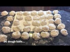 the dough balls are ready to go into the oven