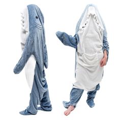 PRICES MAY VARY. {REAL US SIZES} Our shark suit is made in full USA sizes. You don't need to size up or down, just order your usual size and enjoy the excellent quality of the shark blanket hoodie. In addition, it is very wide, which gives additional comfort. {UPDATED COZY VERSION} Our shark onesies have arm holes, feet holes and a pocket. Now you can use this shark wearable blanket at home, at a party, outside with shoes, and even in active sports, such as snowboarding {GIFT} Our shark onesie b Shark Onesie, Shark Blanket, Shark Pajamas, Party Outside, Shark Costume, Shark Blankets, Snowboarding Gifts, Shark Costumes, Shark Hoodie