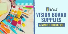 the 8 best vision board supplies a simple checklist for teachers and parents to use