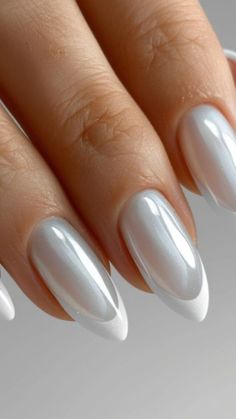 Get into the Summer Spirit with White French Tip Nails for 2024! 🌞 Explore sophisticated and stylish designs ideal for sunny days and beachside bliss. Enhance your summer look with classic elegance and contemporary flair. 🌸✨ #WhiteFrenchTipNails #SummerNails #2024Trends Nails 2024 White, White Nails Elegant, Nail Inspiration White, White On White French Manicure, Blue And White Nail Art, French White Nails, Nails French White, White Fall Nails, French Nails White