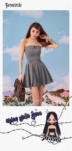 Age: 18-29 years oldSize: XS S M LStyle: Spice girlsCollar: One necklineWaist type: Mid-riseColor classification: graySleeve type: sleevelessCombination form: single pieceSKU: L00830E32Skirt type: pleated skirtApplicable season: spring, summer, autumn and winterYear Season: Summer 2023Sleeve length: sleevelessSkirt length: Short skirtPopular elements/processes: pressed pleatsStyle: Wrapped chestSilhouette: Type AMaterial composition: polyester Sleeveless Skirt, Short Mini Dress, Spice Girls, Types Of Skirts, Single Piece, Dresses Xs, Skirt Length, Season Summer, Pleated Skirt