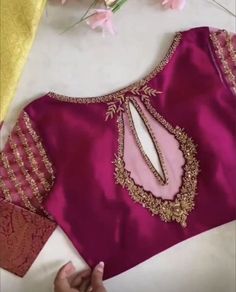 Buy Maggam Work Blouse Handmade Embroidery Blouse Blouseblouse Pattern Designer Blouse Wedding Blouse Custom Blouse Aari Work Blouse Online in India - Etsy Netted Blouse Designs, Maggam Work Blouse, Sari Design, New Saree Blouse Designs, Traditional Blouse Designs, Latest Model Blouse Designs, Cutwork Blouse Designs