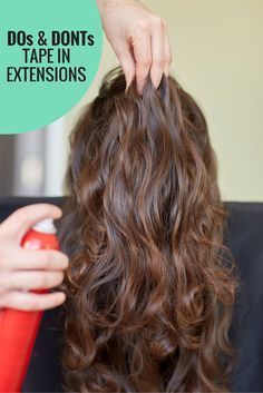 Hair extension dos & dont's: tape in hair extensions. Learn how salon professionals take care of their hair extensions. Hair Extension Care, Hair Extensions Before And After, Hair Extensions For Short Hair, I Tip Hair Extensions, Luxy Hair, Hair Tape, Hair Extentions, Hair Extensions Best, Tape In Extensions