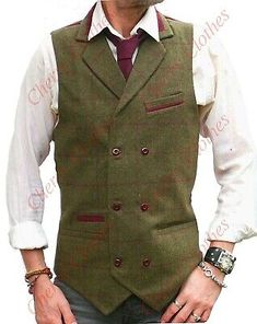 Top Rated Mens Wool Blend Tweed Double Breasted Green Check Herringbone Waistcoat Vest , Mens Coats Jackets Fitted Tweed Vest For Winter, Fall Tweed Single Breasted Vest, Fall Tweed Single-breasted Vest, Double-breasted Tweed Jacket With Pockets, Fitted Double-breasted Tweed Jacket With Pockets, Fitted Herringbone Vest For Fall, Tailored Tweed Vest For Fall, Fitted Tweed Vest For Fall, Fitted Green Tweed Jacket For Fall