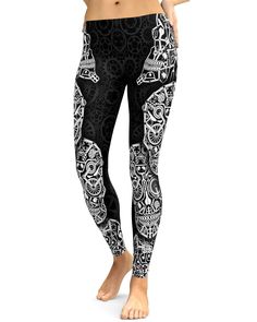 Did you know that there are over 1 billion bicycles in the world? For all these bicycle lovers we created our Bicycle Skull Leggings. Wear these leggings with a white sneaker and white crop top or go for a more finer look and combine them with black heels and a black crop top. White Stretch Leggings For Streetwear, Fitted Black Leggings With Skull Print, White Leggings For Streetwear, Casual White Breathable Leggings, Casual White Leggings For Streetwear, Skull Leggings, Womens Workout, 1 Billion, Black Crop Top