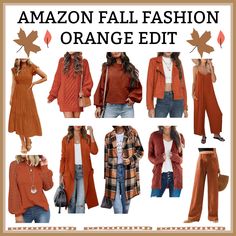 Burnt Orange Jacket Outfit Fall, Orange Plaid Jacket Outfit, Burnt Orange Outfits Female, Rust Shacket Outfit, Rust Jacket Outfit, Rust Cardigan Outfit Fall, Burnt Orange Jacket Outfit, Burnt Orange Cardigan Outfit, Rust Sweater Outfit