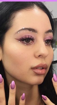 Maddy Euphoria, Gem Makeup, Concert Makeup, Crystal Makeup, Rhinestone Makeup, Rave Makeup, Smink Inspiration, Makijaż Smokey Eye, Dope Makeup