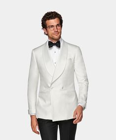 White Wedding Suits For Men, Tailored Wedding Suit, White Tuxedo Wedding, White Tuxedo Jacket, Cocktail Suit, Dinner Jackets, Groom Suit Grey, Tux Shirt