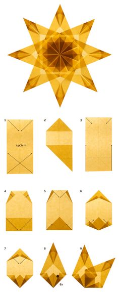 how to make an origami star out of paper - step by step instructions