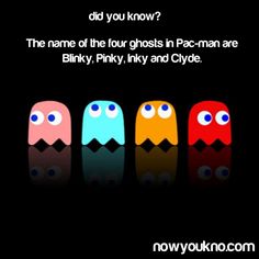 four pacman are standing in a row with the caption did you know?