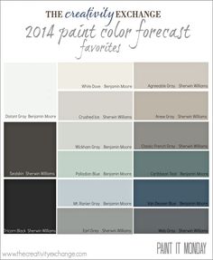 the color scheme for this paint palette is in shades of blue, gray and white