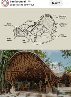 an image of some kind of structure that looks like it is made out of bamboo