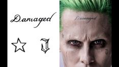 Un meilleur aperçu des tatouages du Joker dans Suicide Squad | DCPlanet.fr Tato Joker, Joker Face Tattoo, Small Wave Tattoo, Joker Tattoo Design, Jared Leto Joker, Leto Joker