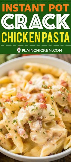 this instant pot cracker chicken pasta recipe is so easy to make and tastes just as good as it looks