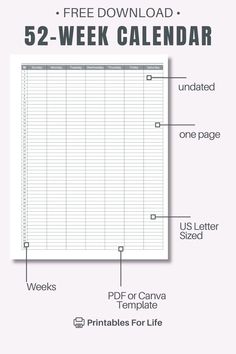 the free printable 5 - 2 week calendar