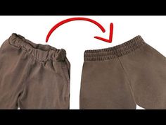 a pair of pants is shown with an arrow pointing to the bottom and bottom side