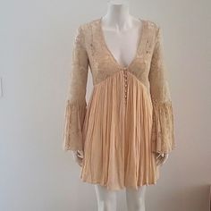 Gorgeous Bohemian Dress From Forever21, Slip Included. Never Worned (Nwot) In Excellent Condition Free People Boho Dress, Free People Boho, Bohemian Dress, Free People Dresses, Free People Dress, Boho Dress, Free People, Long Sleeve Dress, Womens Dresses