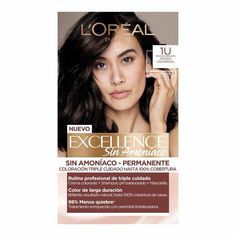 Tinte L'oreal Paris Excellence Sin Amoniaco Tono 1U Saloon Hair