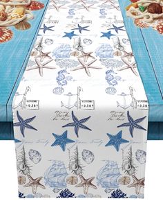 PRICES MAY VARY. Title: Undersea Starfish Shell and Seahorse Table Runner Dresser Scarves,Linen Burlap Table Runners Cloth for Dinner Holiday Party, Kitchen Decor Coastal Nautical Anchor 13x70inch. Product Type: Categories > Kitchen & Dining > Kitchen & Table Linens > Table Runners Burlap Table Settings, Nautical Table Runner, Outdoor Table Decor, Nautical Table, Burlap Tablecloth, Table Scarf, Party Kitchen, Burlap Table, Printed Table Runner