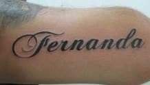 a woman's arm with the word fernanda written in cursive font