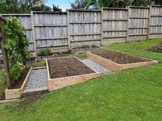 the garden is ready to be planted and put in it's own area for planting