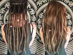 Hair With Some Dreads, Few Dreadlocks In Hair, Partial Dreads White Women, Few Dreads In Hair, Hair With A Few Dreads, Boho Partial Dreads, How To Style Partial Dreads, Peak A Boo Dreads, Half Head Of Dreads