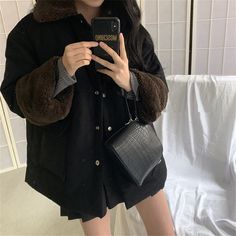 LANFUBEISI  Lambswool Retro Coats Fashion Thicken Elegant Warm Hot 2022 Winter High Street New Casual All Match Loose Jackets LANFUBEISI Retro Coat, Coats Fashion, Solid Clothes, Padded Jacket, Coat Fashion, Office Ladies, Color Khaki, Quilted Jacket, Winter Women