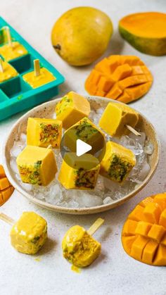 a video demonstrating how to make mango pops