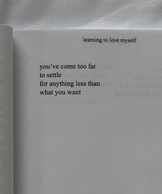 an open book with the words learning to love yourself