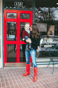 Red Rain Boots Outfit Winter, Rainy Day Outfit For Work, Rain Outfit, Pictures Outfits