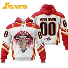 NFL Kansas City ChiefsLips Football Custom 3D Hoodie Introducing our All Over Print apparel, where creativity meets comfort. Crafted from premium, breathable Kansas City Chiefs Apparel, Chief Clothes, Kansas Chiefs, Kansas City Chiefs Logo, Nfl Kansas City Chiefs, Designer Jackets, 3d Hoodie, Best Gifts For Men, Personalized Hoodies