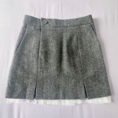 Size M (runs small) Waist 68CM HIP 90CM Length 39-42CM Skirts Cute, Wool Mini Skirt, M F, Small Waist, Lace Trim, Favorite Outfit, Mini Skirt, Art Collection, Womens Skirt