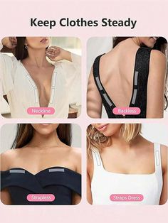 Color:White \nMaterial:PVC \n Clothing Tape, Fashion Tape, Tie Skirt, Fabric Tape, Double Sided Tape, Wearing Clothes, Shirt Collar, Collar Shirts, Women Lingerie