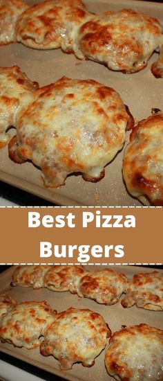 the best pizza burgers in the world are made with cheese and marinara sauce