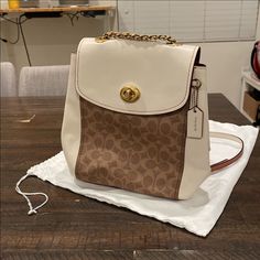 Brand New Coach Parker Convertible Backpack With Leather And Golden Hardware. Two Bags In One, Perfect For This Spring! Coach Mini Backpack, Coach Parker, Convertible Backpack, Mini Backpack, Coach Bags, Convertible, Bag Lady, Super Cute, Backpacks