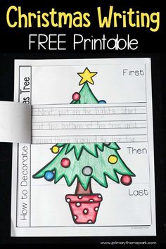 christmas writing worksheet for preschool and pre - k students to practice their handwriting skills